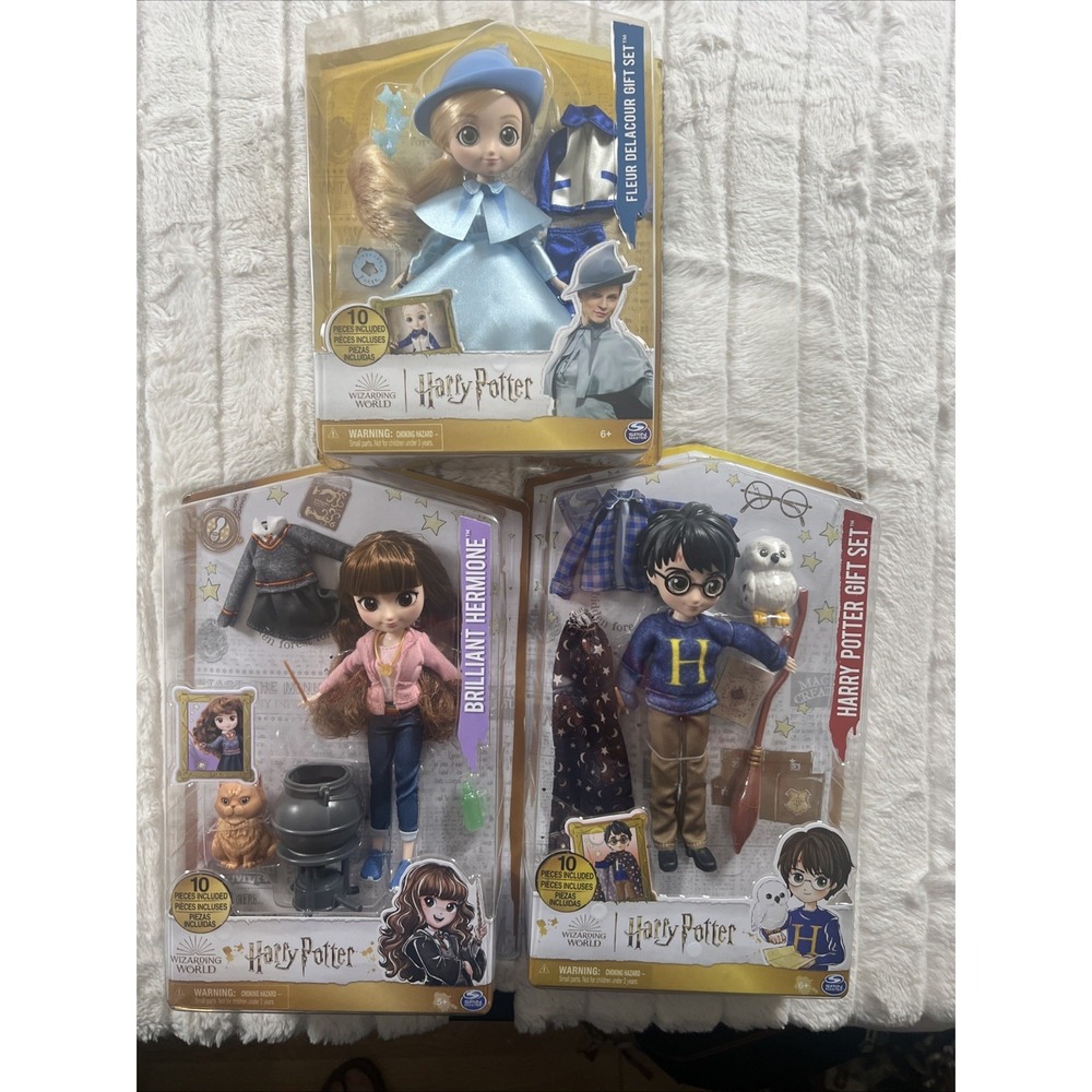 Wizarding World Harry Potter Hermione Fleur Delacour‎ Lot 3 Doll Sets Xmas 🎅
